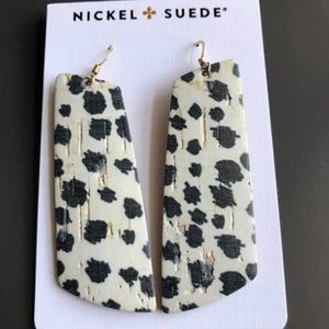 Nickel + Suede cork earrings
